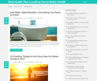 Topbesthealthtips.com(Best Health Tips) Screenshot