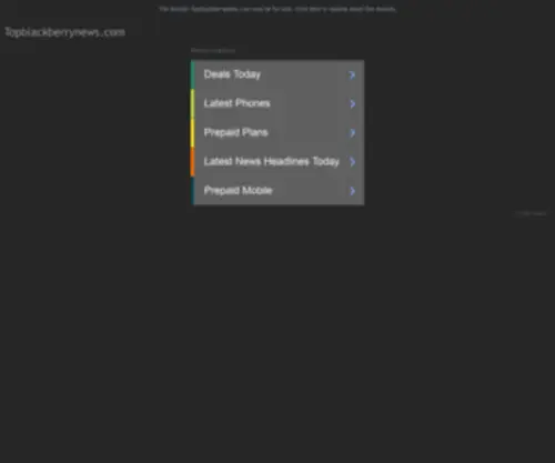 Topblackberrynews.com(Top Blackberry News) Screenshot