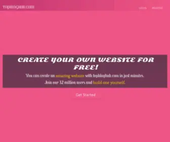 Topbloghub.com(Free website builder) Screenshot