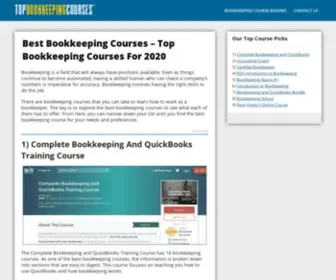 Topbookkeepingcourses.com(Best Bookkeeping Courses (Reviews Of Top Courses For Bookkeeping)) Screenshot