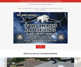 Topbossroofing.com(Roofing Company in Odessa Tx) Screenshot