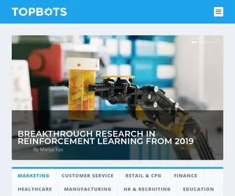 Topbots.com(Applied AI for Business) Screenshot
