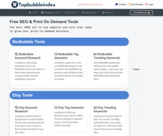 Topbubbleindex.com(Home) Screenshot