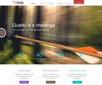 Topbuls.com(Software Testing Company) Screenshot