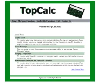 Topcalc.com(For true results go to the top) Screenshot