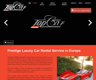 Topcarmonaco.com(Exclusive car rental servicefor business or vacation. Rent top car) Screenshot