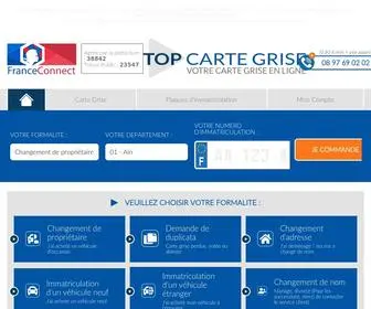 Topcartegrise.fr Screenshot