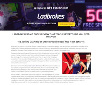 Topcasinopromocodes.com(Ladbrokes Promo Codes Review That Teaches Everything You Need to Know) Screenshot