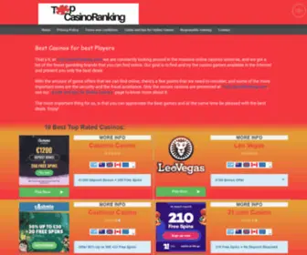 Topcasinoranking.com Screenshot