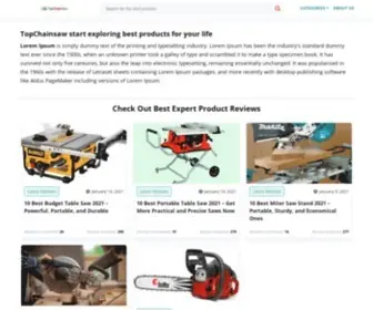 Topchainsaw.net(TopChainsaw start exploring best products for your life) Screenshot