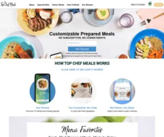 Topchefmeals.com(Top Chef Meals) Screenshot