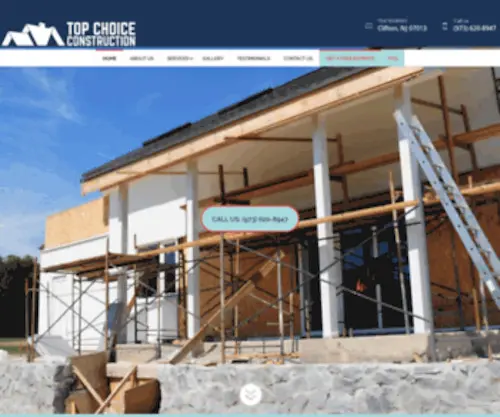 Topchoiceconstruction-NJ.com(Top choice Construction) Screenshot