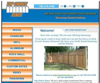 Topchoicefence.com(Top Choice Fence) Screenshot