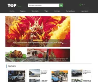 Topcinco.es(Lo mejor del ranking web. Descubre quién es el primero) Screenshot