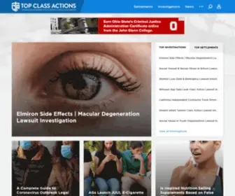 Topclassactions.com(Top Class Actions Connects Consumers to Class Action Lawsuits and Settlements) Screenshot