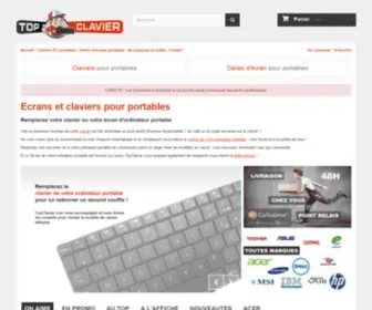 Topclavier.com(Claviers & dalles d'écrans pour portables) Screenshot