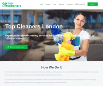 Topcleaners.co.uk(Top Cleaners London) Screenshot