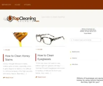 Topcleaningsecrets.com(Top Cleaning Secrets) Screenshot
