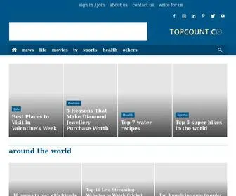 Topcount.co(News on Top Lists & Counts) Screenshot