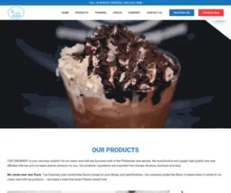 Topcreamery.com(Ice Cream Premix) Screenshot