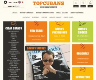 Topcubans.com(Top Cuban cigars) Screenshot