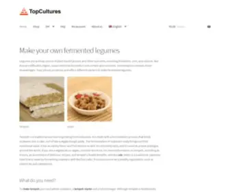 Topcultures.com(Tempeh starter) Screenshot