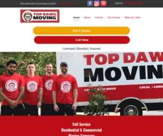 Topdawgmoving.com(Residential & Commercial Moving) Screenshot