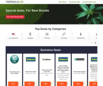 Topdealscbd.com(Top Deals CBD) Screenshot