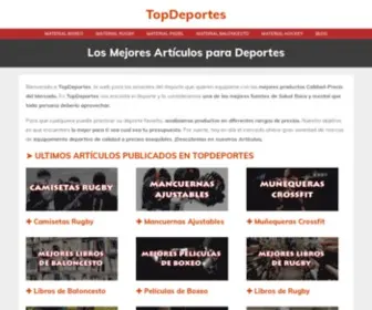 Topdeportes.pro(Comparativas Material Deportivo al Mejor Precio Online) Screenshot