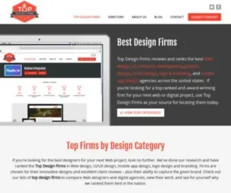 Topdesignfirms.com(Top Design Agencies) Screenshot