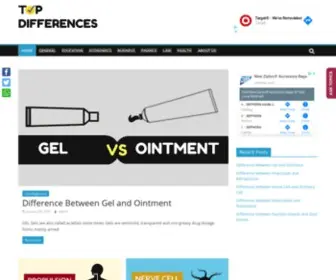 Topdifferences.com(Top Differences) Screenshot
