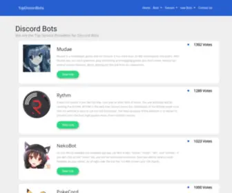Topdiscordbots.com(Discord Bots & Servers) Screenshot