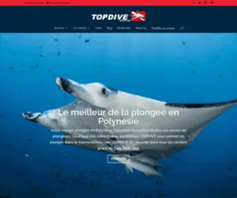 Topdive.fr(Le meilleur de la plongée en Polynésie) Screenshot
