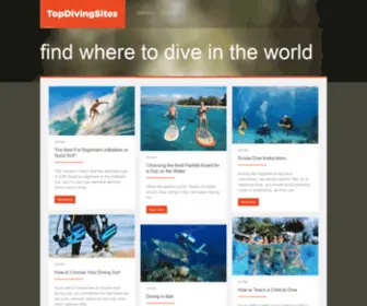 Topdivingsites.net(Topdivingsites) Screenshot