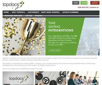 Topdocs.com.au(Quality SMSF Company Trust documents) Screenshot