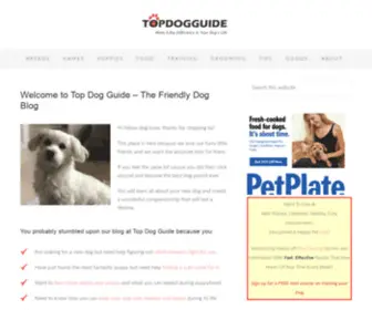 Topdogguide.com(The Friendly Dog Blog) Screenshot