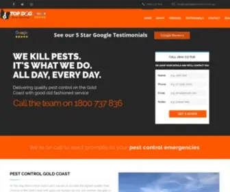 Topdogpestcontrol.com.au(Pest Control Gold Coast) Screenshot