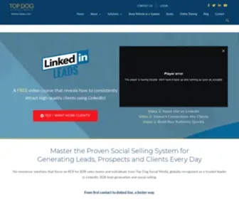 Topdogsocialmedia.com(Social Selling Training) Screenshot