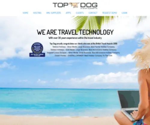 Topdog.uk.net(Top Dog Travel Systems) Screenshot