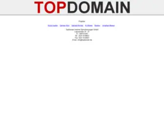 TopDomain.de(Topdomain Internet GmbH) Screenshot