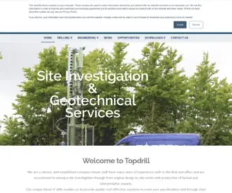 Topdrill.co.uk(Site Investigation & Geotechnical Services) Screenshot