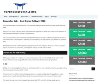 Topdronesforsale.org(Best Drones To Buy in 2020) Screenshot