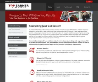 Topearnermlmleads.com(Top Earner MLM Leads) Screenshot