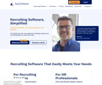 Topechelon.com(Recruiting Software Resources for Recruiters) Screenshot