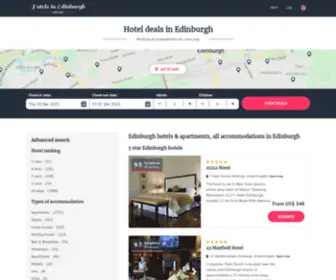 Topedinburghhotels.com(Edinburgh hotels & apartments) Screenshot