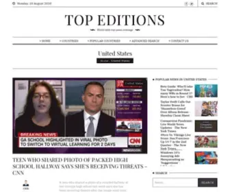 Topeditions.com(World wide top news coverage) Screenshot