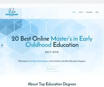 Topeducationdegrees.org(Top Education Degrees) Screenshot