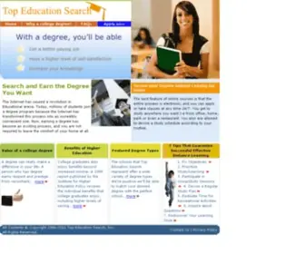 Topeducationsearch.com(Top Education Search) Screenshot