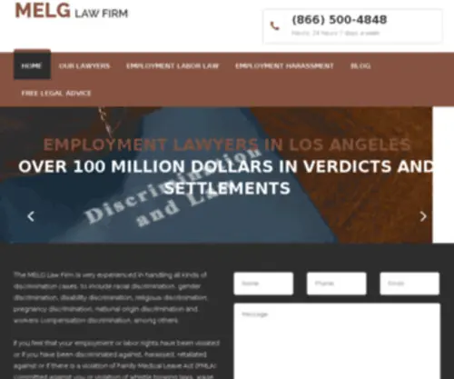 Topemploymentattorneys.com(Los Angeles Employment Law Attorney) Screenshot
