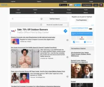 Topfash.com(Fashion, luxury and celebrity news) Screenshot